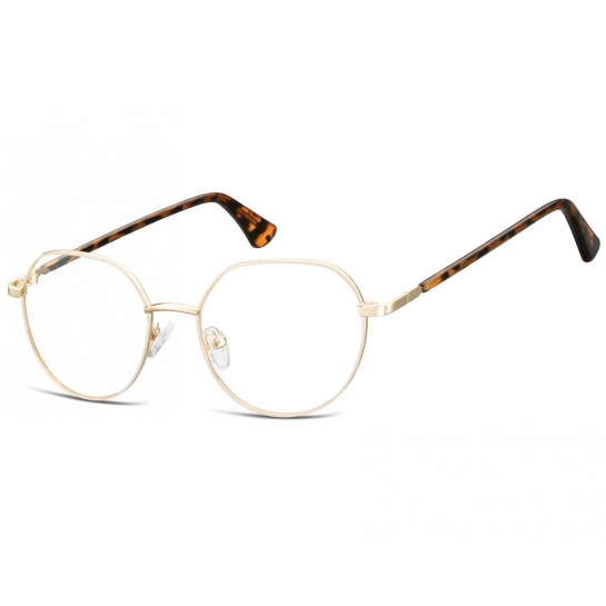 Lenonki okrągłe Okulary oprawki optyczne 916B złota